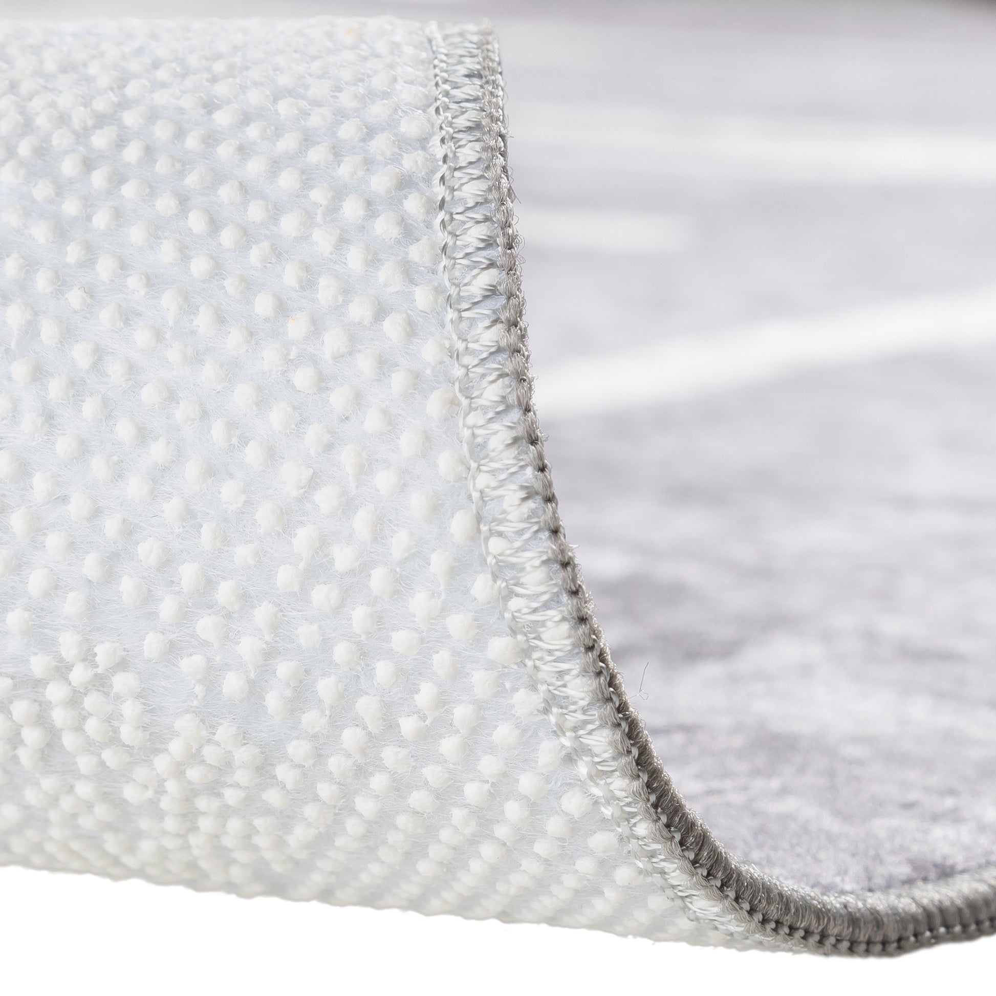 Tapis de Cuisine "KITCHEN" Gris/Blanc