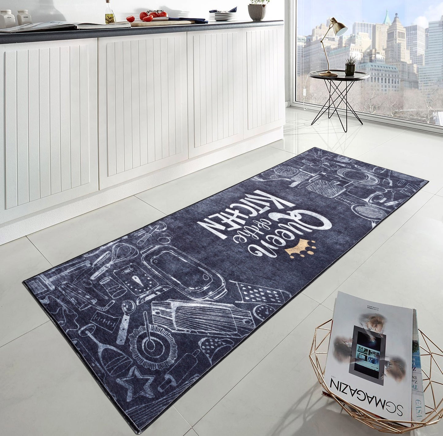 Tapis de Cuisine "Queen of the Kitchen"