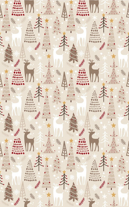 Tapis de Noel Beige