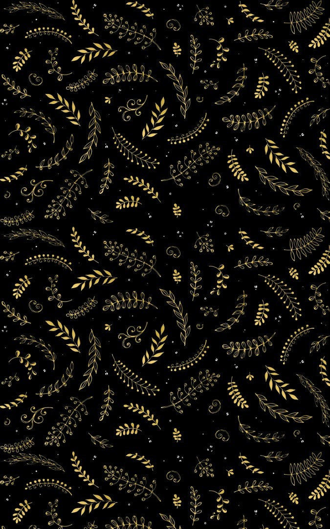 Tapis de Noel Noir Gold
