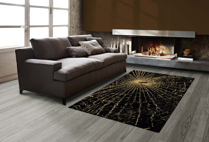 Tapis de salon ECLAT Gold Black