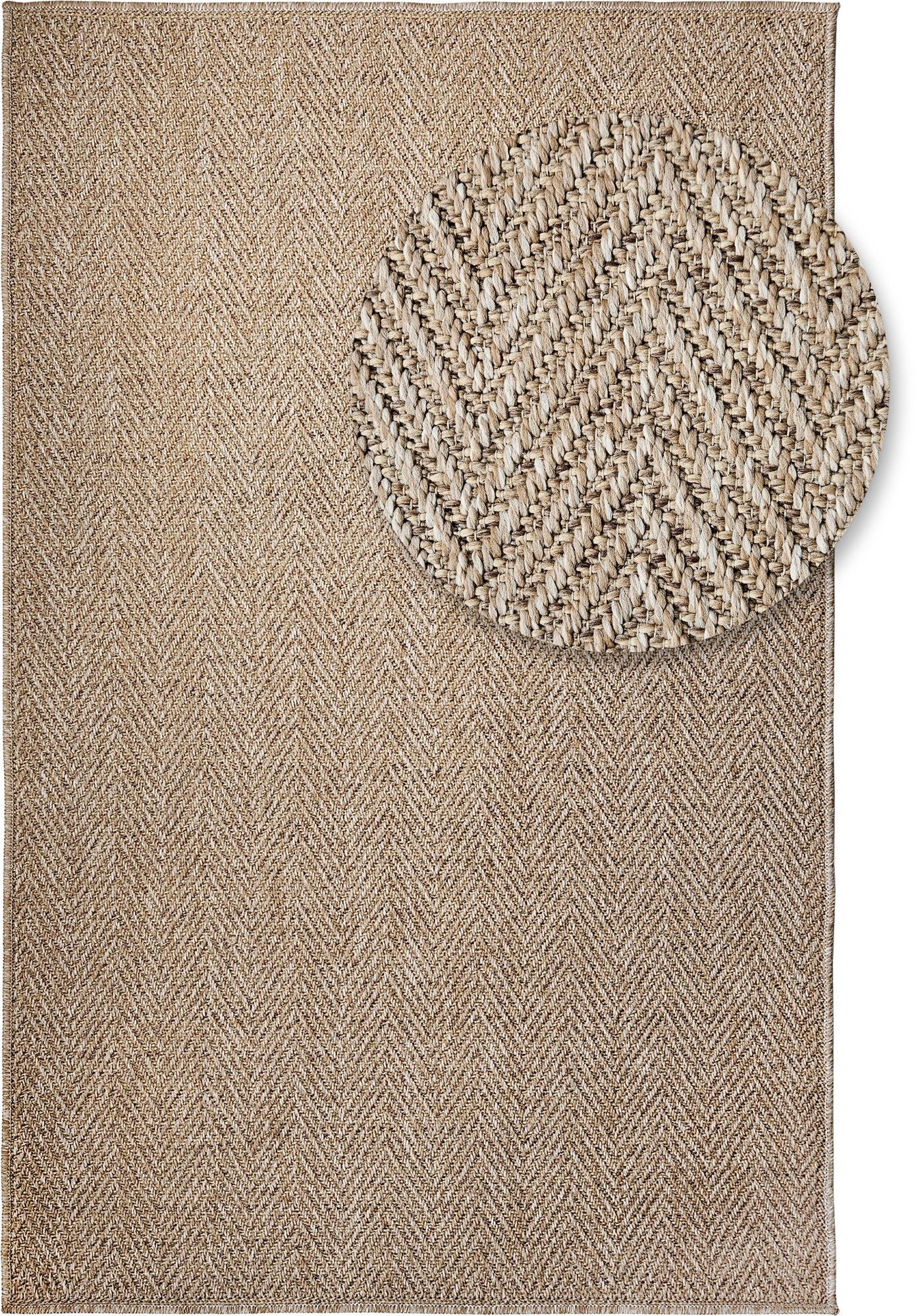 Tapis Naturel Effet Tressé