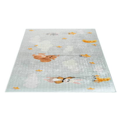 Tapis Enfant Animaux & Étoiles
