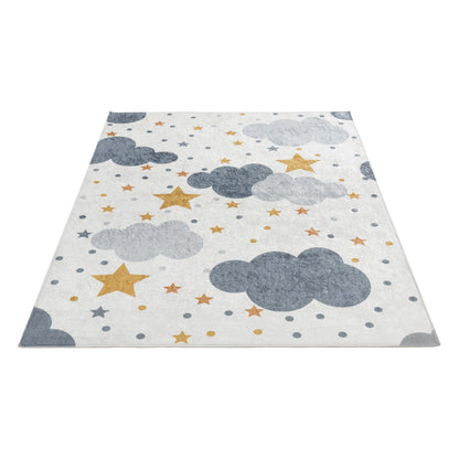 Tapis Enfant Nuages & Étoiles