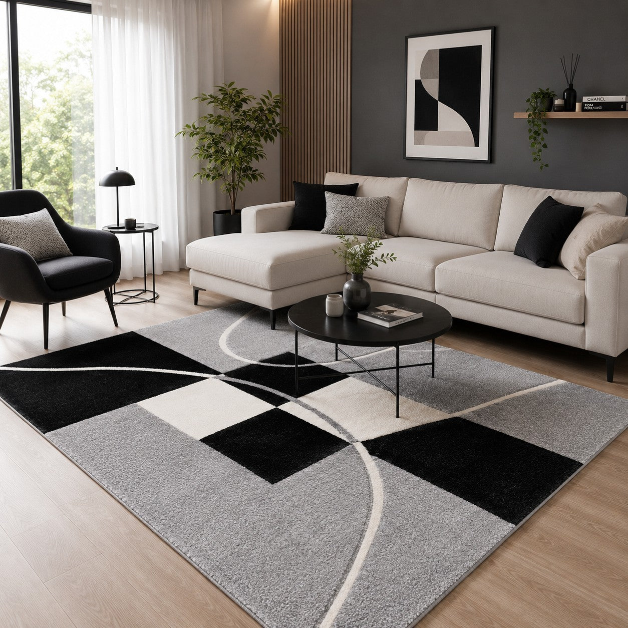 Tapis moderne Géométrique