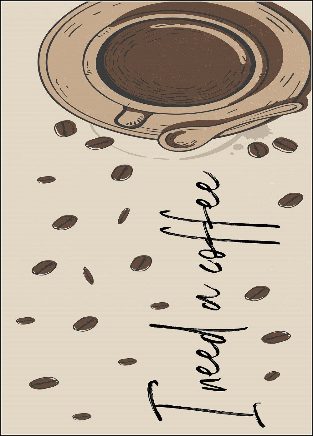Tapis de cuisine NEED COFFEE
