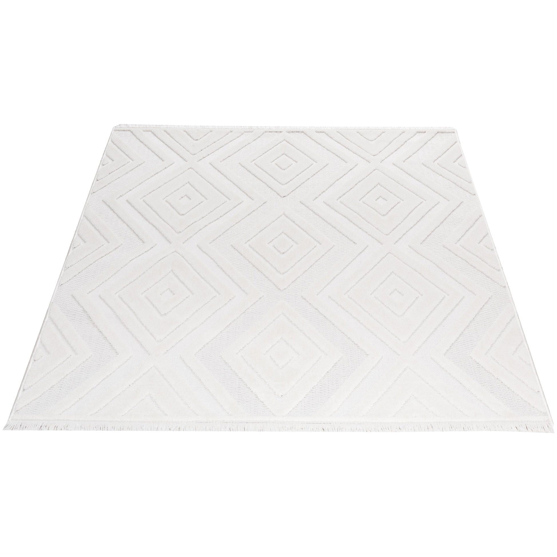 Tapis Oslo Beige Géométrique en Relief