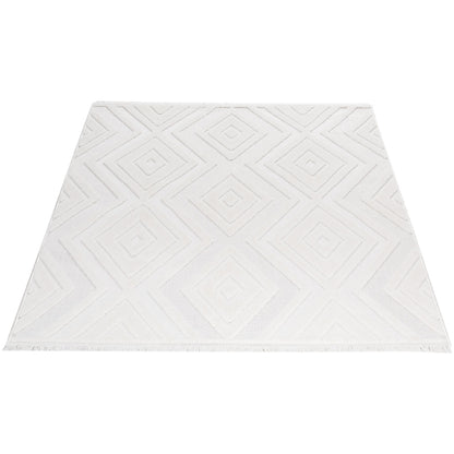 Tapis Oslo Beige Géométrique en Relief