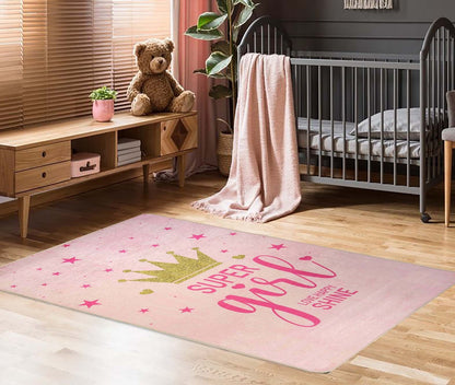 Tapis Enfant SUPER GIRLS