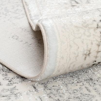 Tapis Vintage Élégance Crème & Gris